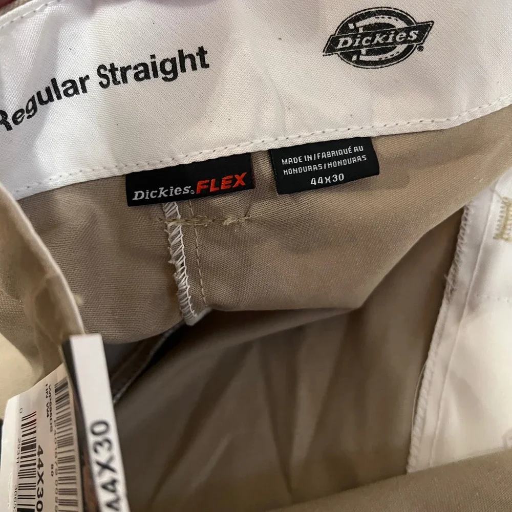 Dickies Men‎ Regular Fit Cargo Khaki Straight Pants NWT 44x30 Beige Utility Work